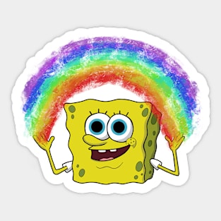 Spongebob rainbow Sticker